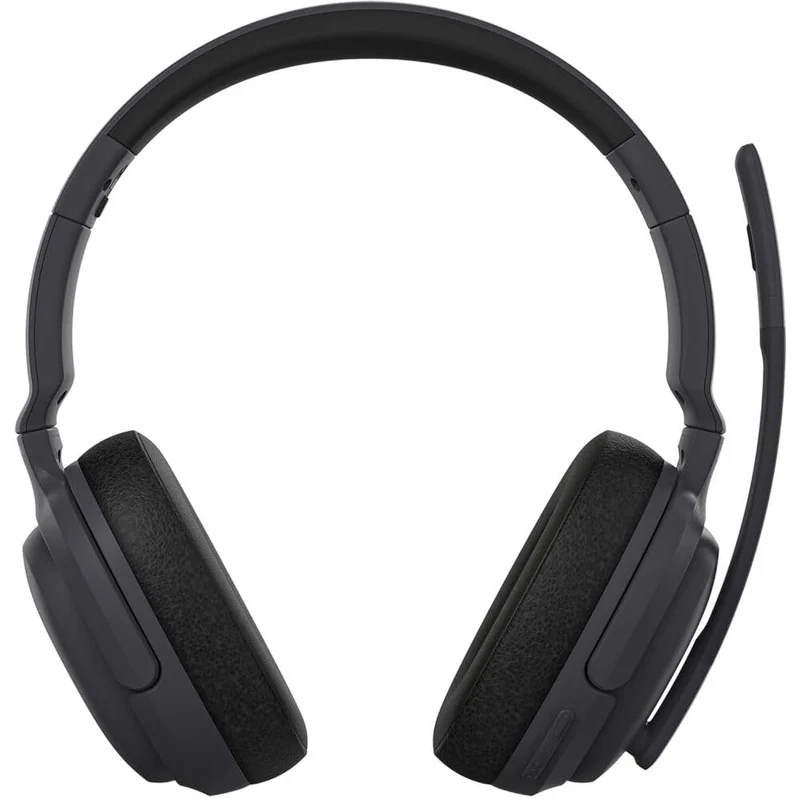 Nokia Comm Band Pro Over Ear Wireless Noise Canceling Headphones with Adjustable Headset and Boom Microphone for Gaming, Music, Videos, and Conversation in Black