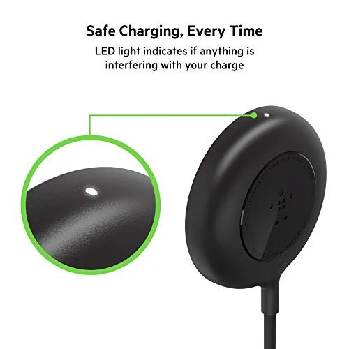 Belkin Magnetic Portable Wireless Charger Pad - 6’ (2M) Long Cable