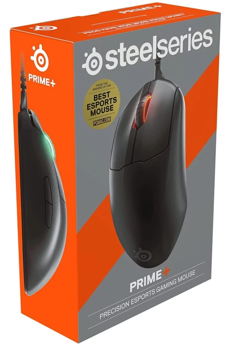SteelSeries Prime+ - Esports Performance Gaming Mouse – 18,000 CPI TrueMove Pro+ Optical Sensor – Magnetic Optical Switches