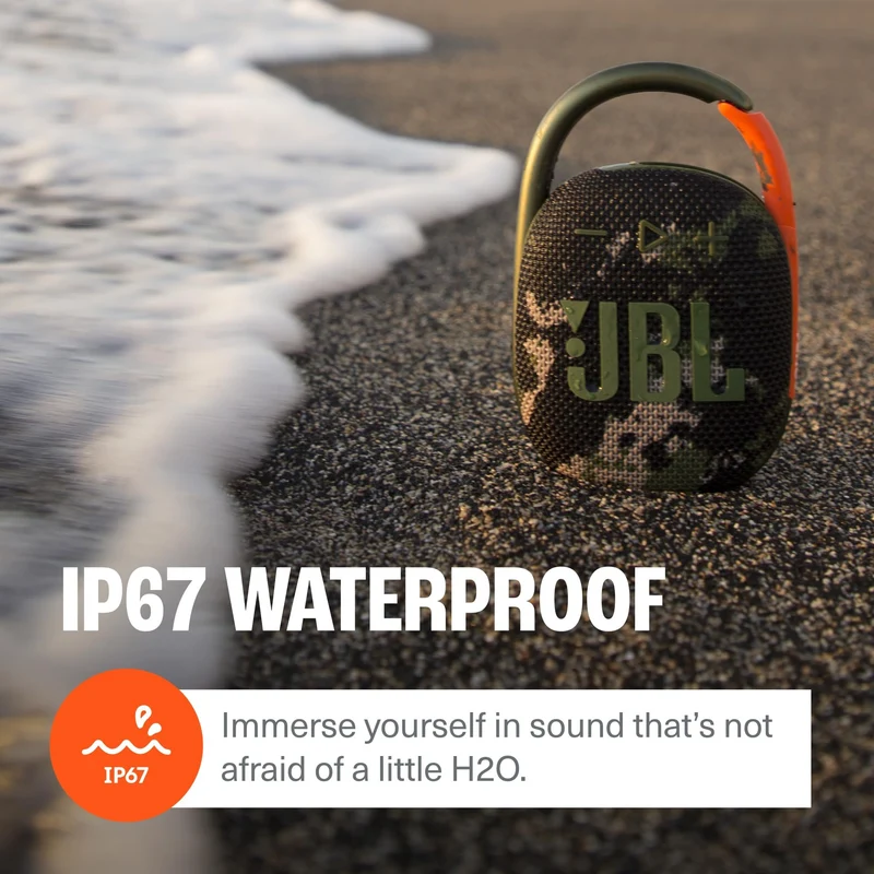 Jbl Clip 4 Bluetooth Outdoor Battery Powered Clip On,Freestanding Renewed speakers