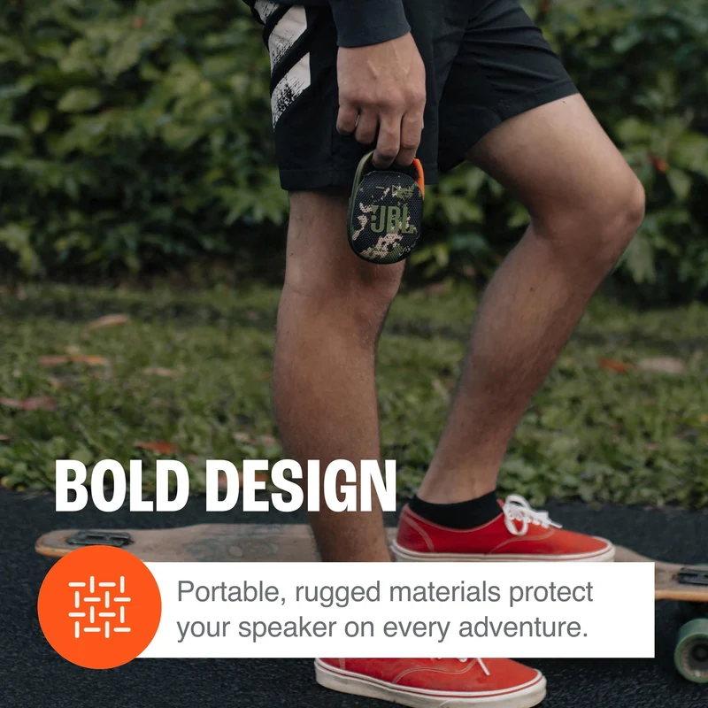 Jbl Clip 4 Bluetooth Outdoor Battery Powered Clip On,Freestanding Renewed speakers