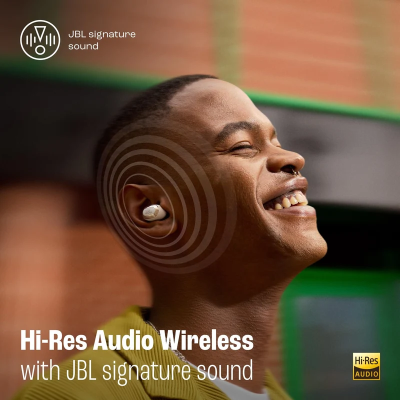 JBL Live Buds 3 - True Wireless Noise-Cancelling Bud-Type Earbuds, 40Hrs Total Playback, Wireless Charging, 6 Mics for Perfect Calls, Multi-Point Connection, IP55 Waterproof and dustproof (Renewed)