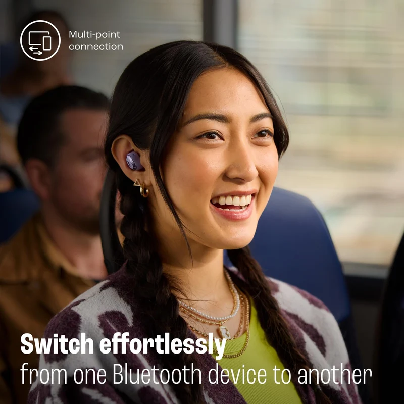 JBL Live Buds 3 - True Wireless Noise-Cancelling Bud-Type Earbuds, 40Hrs Total Playback, Wireless Charging, 6 Mics for Perfect Calls, Multi-Point Connection, IP55 Waterproof and dustproof (Renewed)