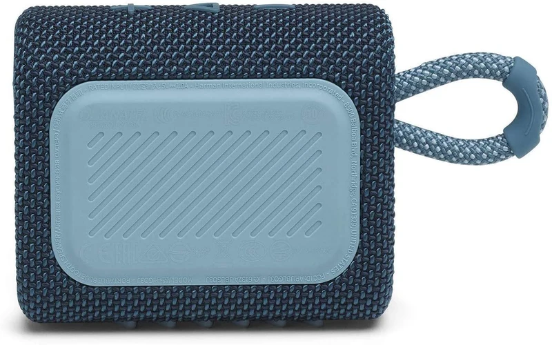 JBL GO 3 Waterproof Wireless Portable Bluetooth Speaker - Blue (Renewed)