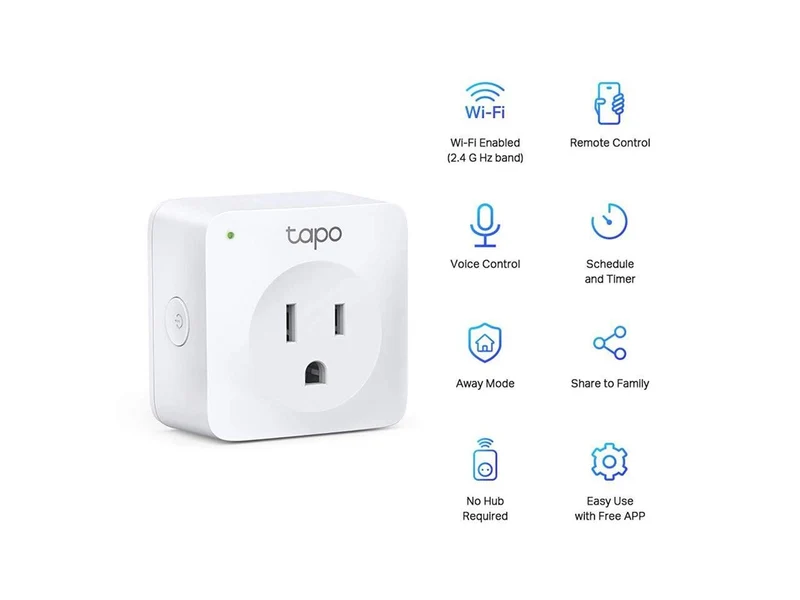 TP-Link Tapo Smart Plug Mini, Smart Home Wifi Outlet Works with Alexa Echo & Google Home, No Hub Required, New Tapo APP Needed (P100 4-pack)