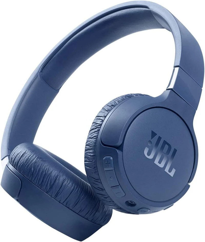 JBL Tune 660NC: Wireless On-Ear Headphones with Active Noise Cancellation - Blue (Renewed)