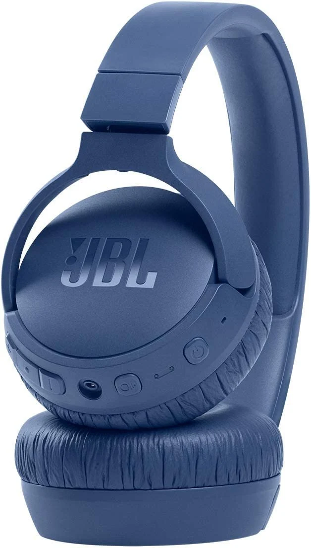 JBL Tune 660NC: Wireless On-Ear Headphones with Active Noise Cancellation - Blue (Renewed)
