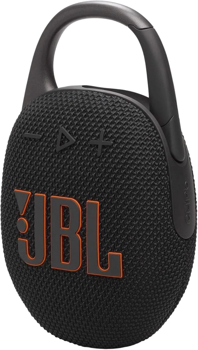 JBL Clip 5 Ultra-Portable, Waterproof and Dustproof Bluetooth Speaker, Big Pro Sound with Punchy bass, Integrated Carabiner, Up to 12 Hours of Play (Renewed)