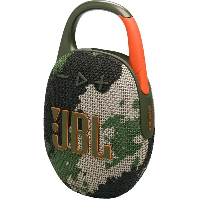 JBL Clip 5 Ultra-Portable, Waterproof and Dustproof Bluetooth Speaker, Big Pro Sound with Punchy bass, Integrated Carabiner, Up to 12 Hours of Play (Renewed)