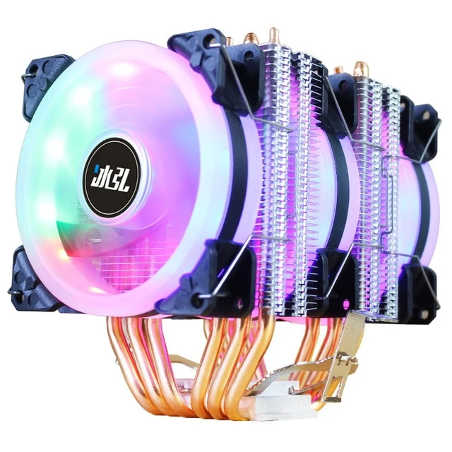 BINGHONG 6 Heat Pipe cpu heatsink 3 Pin cpu fan lga 2011 cooler High quality dual tower Cooling CPU cooler master AMD Intel