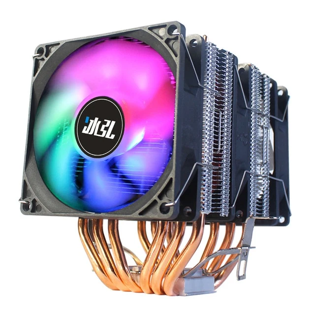 BINGHONG 6 Heat Pipe cpu heatsink 3 Pin cpu fan lga 2011 cooler High quality dual tower Cooling CPU cooler master AMD Intel