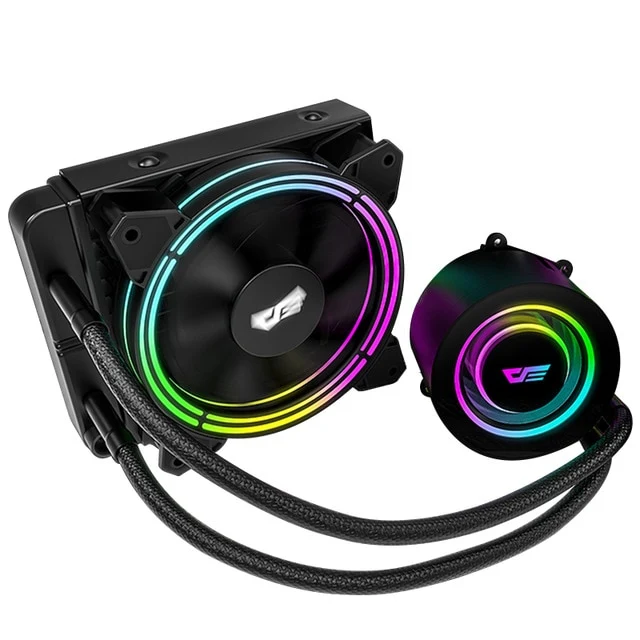 darkflash PC Case Water Liquid Cooling AIO Cooler Radiator PWM RGB Sync Water Cooler CPU for LGA 2011/115X/2066/AM4/AM3+