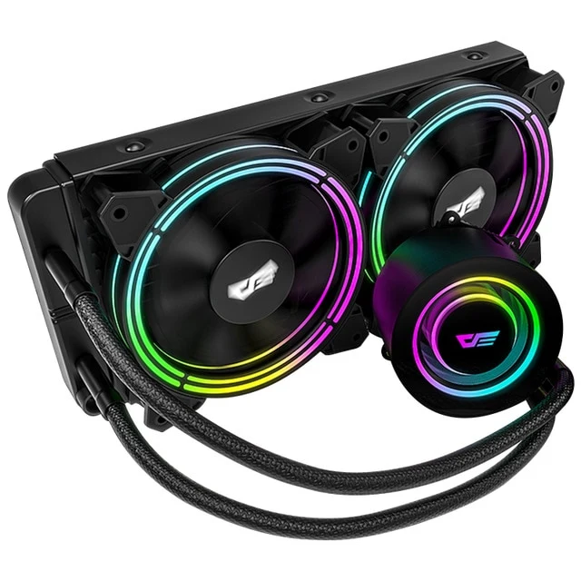 darkflash PC Case Water Liquid Cooling AIO Cooler Radiator PWM RGB Sync Water Cooler CPU for LGA 2011/115X/2066/AM4/AM3+