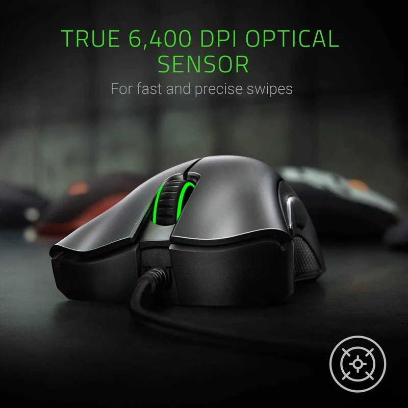 Razer Death Adder Essential - Right-Handed Gaming Mouse (RZ01-02540100-R3U1) (Renewed)
