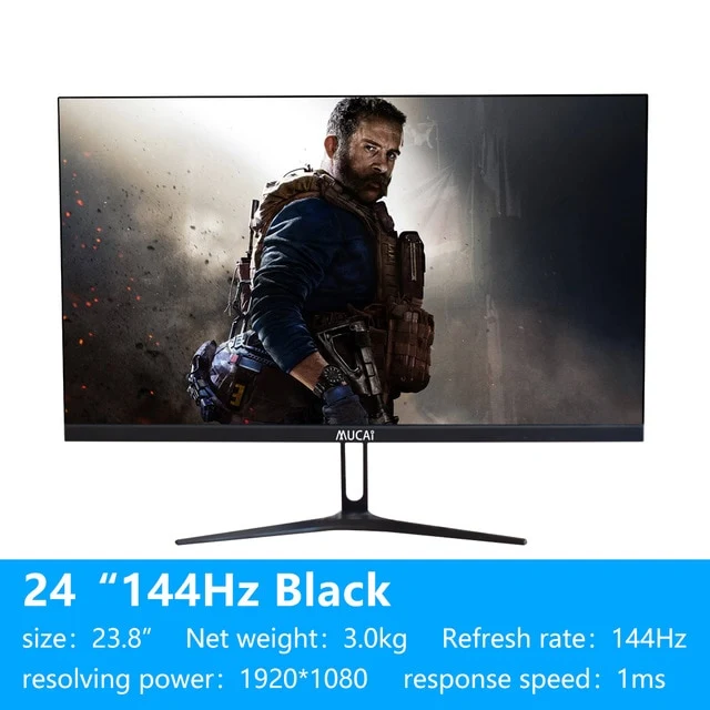 MUCAI 24 inch PC monitor 144Hz ips lcd display 165Hz HD gaming gamer desktop computer Screen Flat panel HDMI/DP