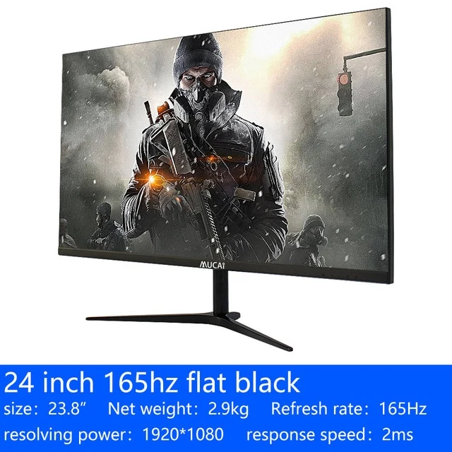 MUCAI 24 inch PC monitor 144Hz ips lcd display 165Hz HD gaming gamer desktop computer Screen Flat panel HDMI/DP