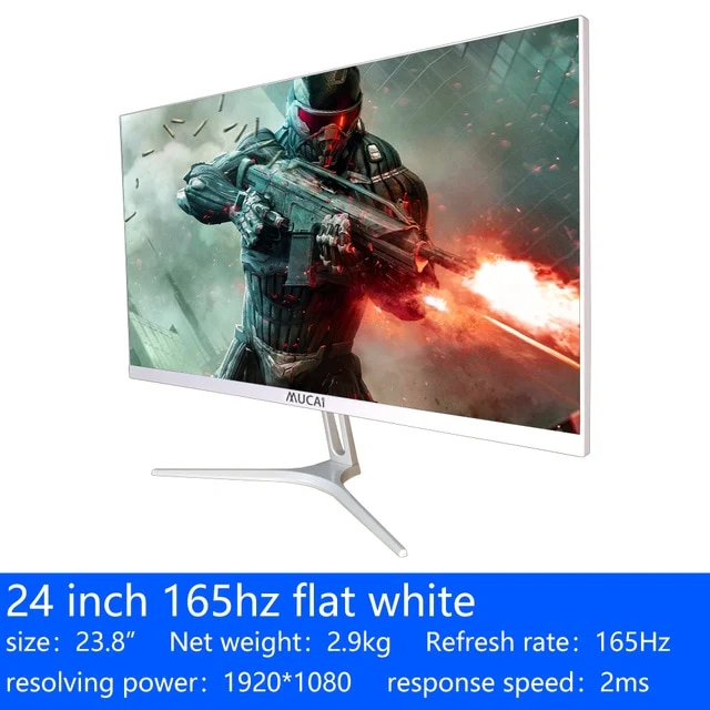 MUCAI 24 inch PC monitor 144Hz ips lcd display 165Hz HD gaming gamer desktop computer Screen Flat panel HDMI/DP
