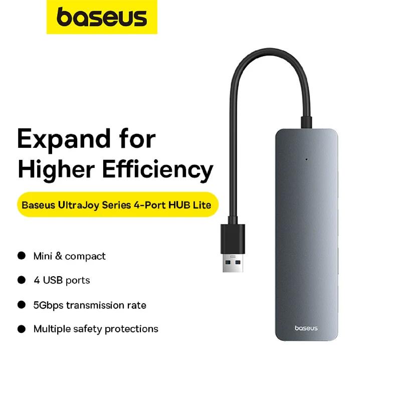 Baseus 4 Port USB-A to USB-A Hub