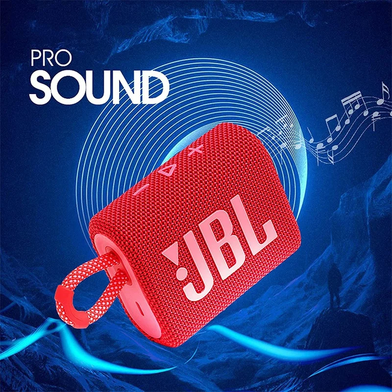 Go 3: Portable Speaker with Bluetooth, Built-in Battery, Waterproof and Dustproof Feature (Renewed)