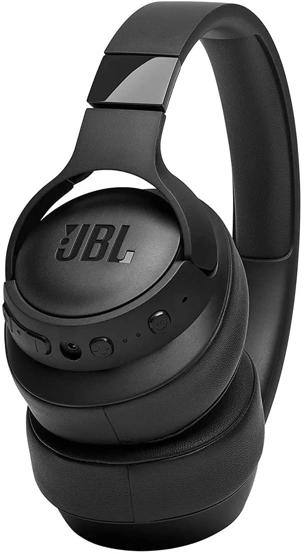 JBL Tune 760NC - Lightweight, Foldable Over-Ear Wireless Headphones with Active Noise Cancellation - Black (Renewed)