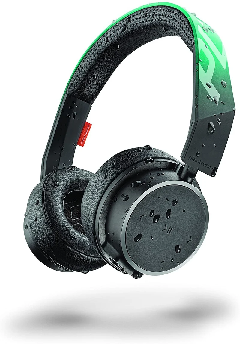 Plantronics BackBeat FIT 500 On-Ear Sport Headphones, Wireless Headphones with Sweat-Resistant Nano-Coating Technology by P2i, Teal