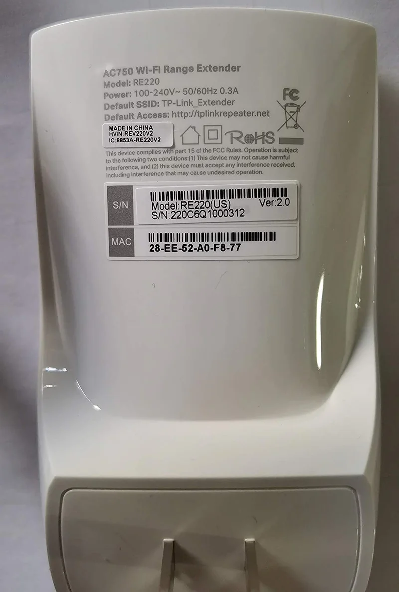 TP-Link AC750 WiFi Extender (RE220), Covers Up to 1200 Sq.ft and 20 Devices, Up to 750Mbps Dual Band WiFi Range Extender, WiFi Booster to Extend Range of WiFi Internet Connection