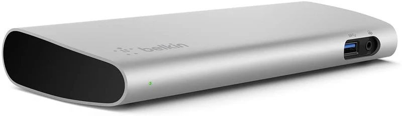 Belkin Thunderbolt 3 Dock w/ 2.6ft Thunderbolt 3 Cable (Thunderbolt Dock for MacBook Pro models from 2016 or later, includes the 2018 version), Dual 4K @60Hz, 40Gbps Data Transfer Speeds)