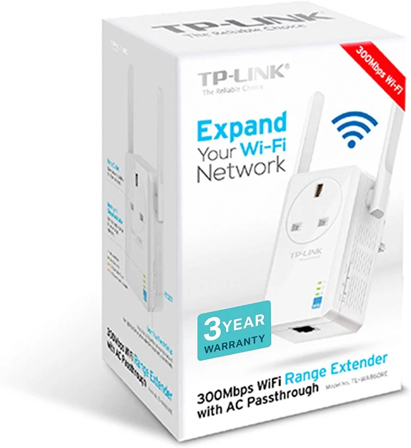 TP-LINK TL-WA860RE IEEE 802.11n 300 Mbps Wireless Range Extender - ISM Band - Wall Mountable (Renewed)
