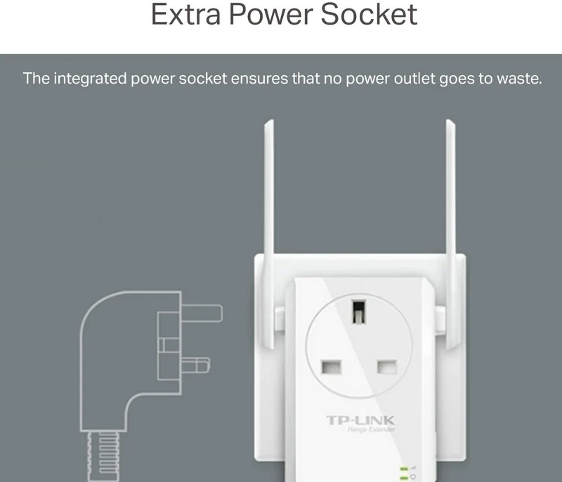 TP-LINK TL-WA860RE IEEE 802.11n 300 Mbps Wireless Range Extender - ISM Band - Wall Mountable (Renewed)