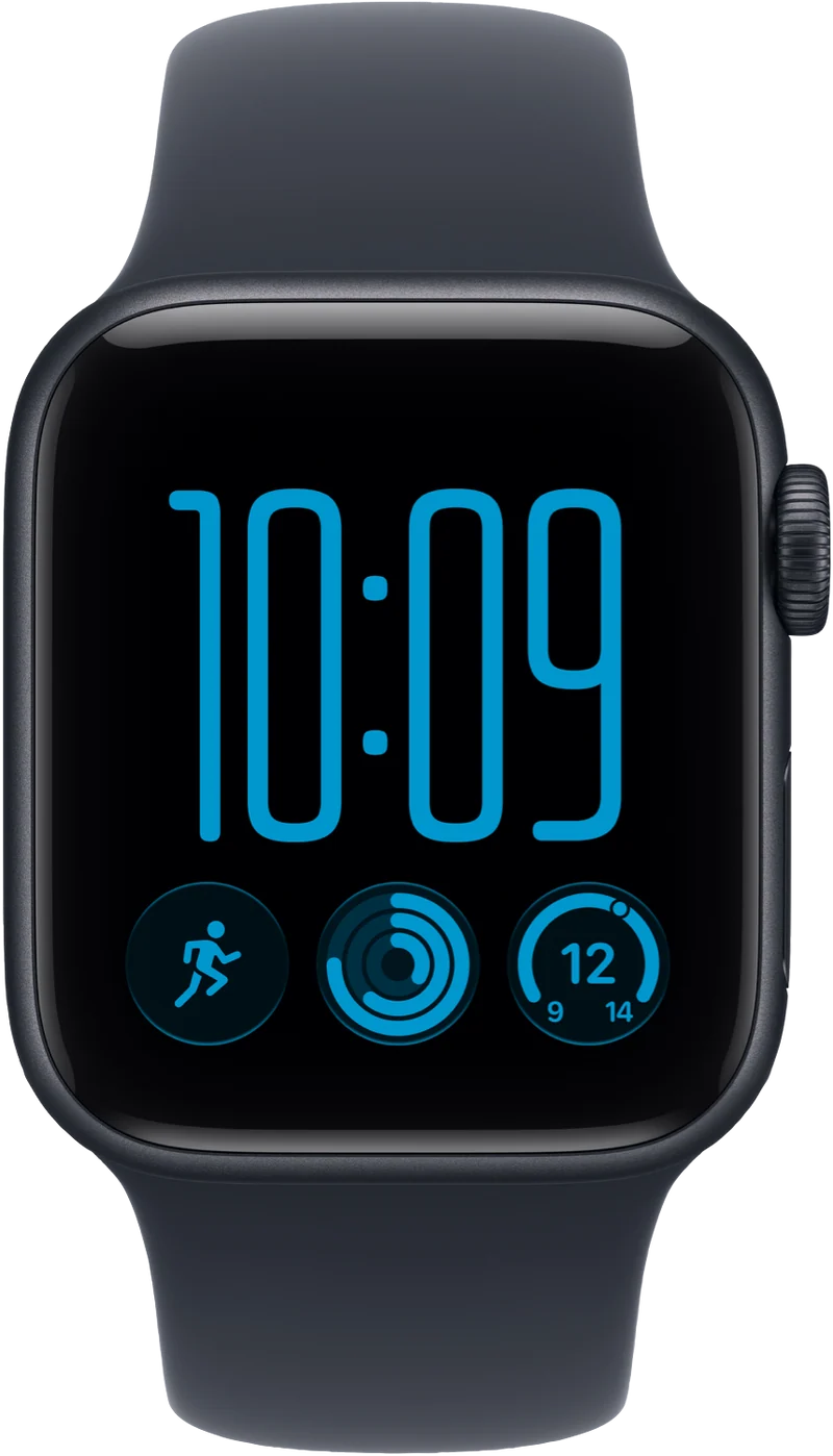 Apple Watch SE 3 GPS 40mm Midnight Aluminium Case Navy Blue Sport Band S/M