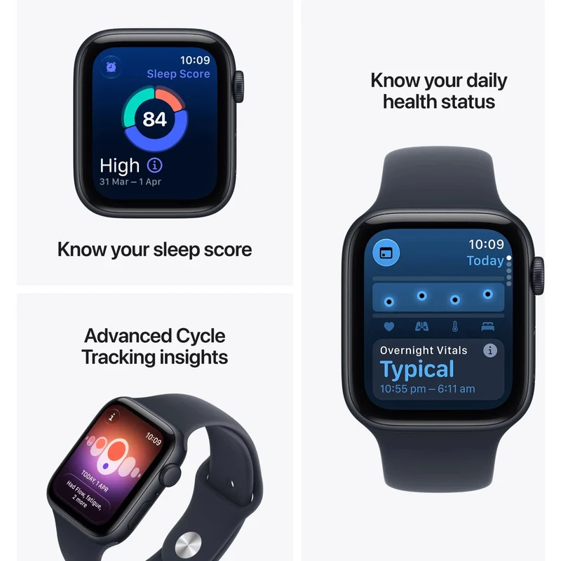Apple Watch SE 3 GPS 40mm Starlight Aluminium Case Sand Sport Band S/M
