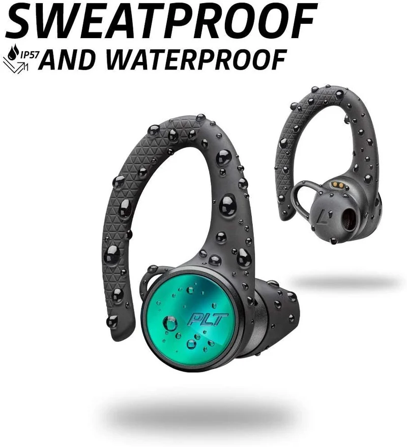 Plantronics Backbeat Fit 3150 Bluetooth 5.0 True Wireless Sport Earbuds Black (Renewed)