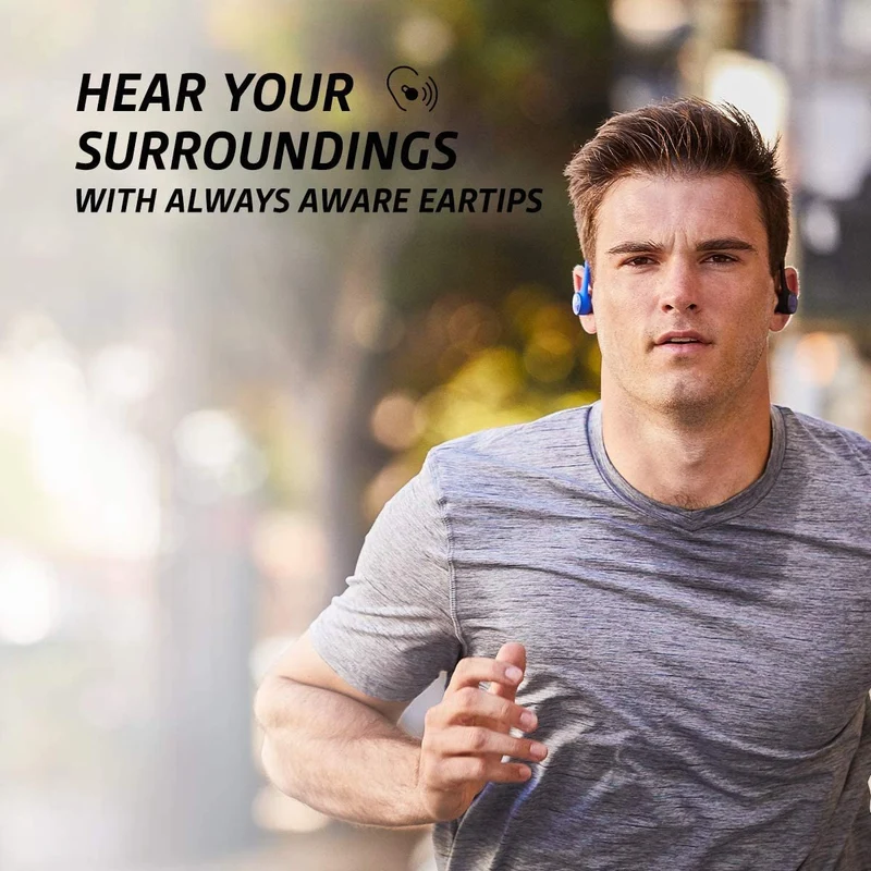 Plantronics Backbeat Fit 3150 Bluetooth 5.0 True Wireless Sport Earbuds Black (Renewed)