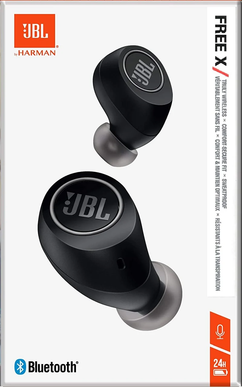 JBL JBLFREEXBLKBT Free X in-Ear Wireless Earphones, Black