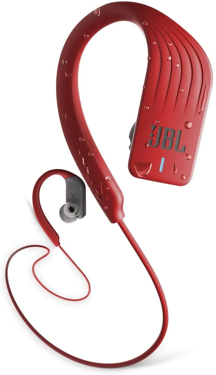 JBL Endurance Sprint Waterproof Wireless In-Ear Sports Headphones (Red) (Renewed)