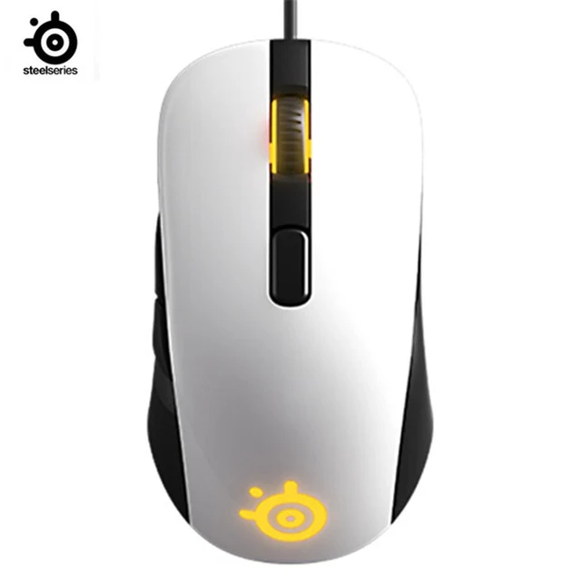 SteelSeries RIVAL106 game mouse wired mouse mirror RGB back photoelectric gaming mouse for LOL CF