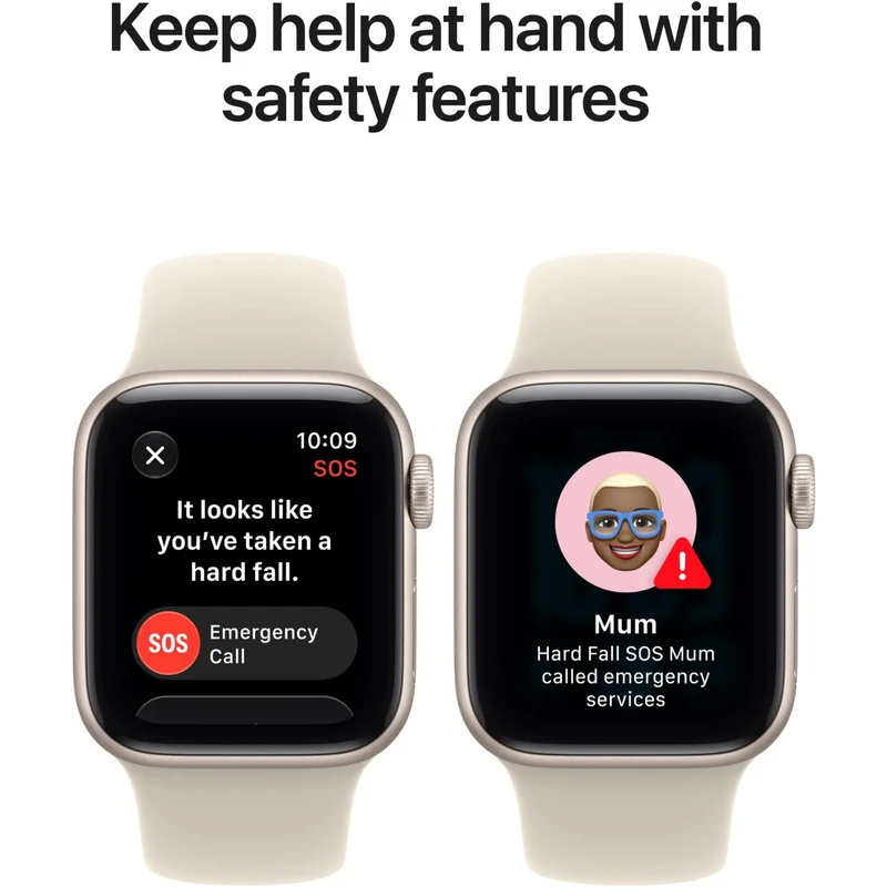 Apple Watch SE 3 GPS 44mm Midnight Aluminium Case Navy Blue Sport Band S/M