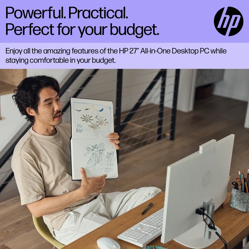 HP 27" i3 8GB 256GB AIO