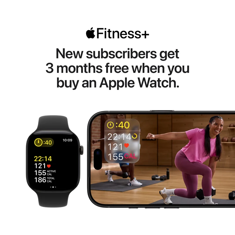 Apple Watch Series 12 GPS 46mm Space Grey Aluminium Case Navy Blue Sport Band M/L
