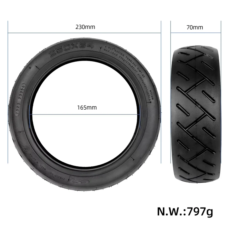 Tubeless Duragel Band voor Xiaomi Scooter 4 Lite 2nd Gen en Scooter 5 Series