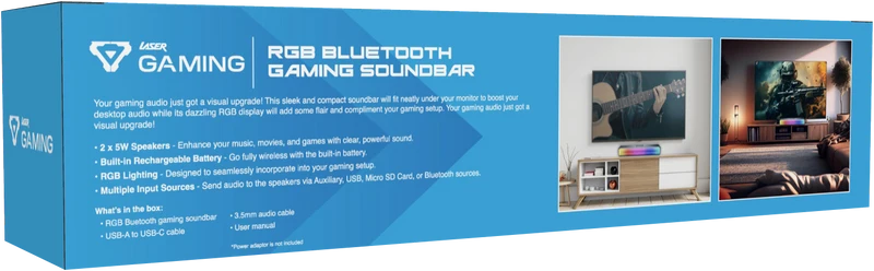 Laser Gaming Bluetooth RGB Soundbar