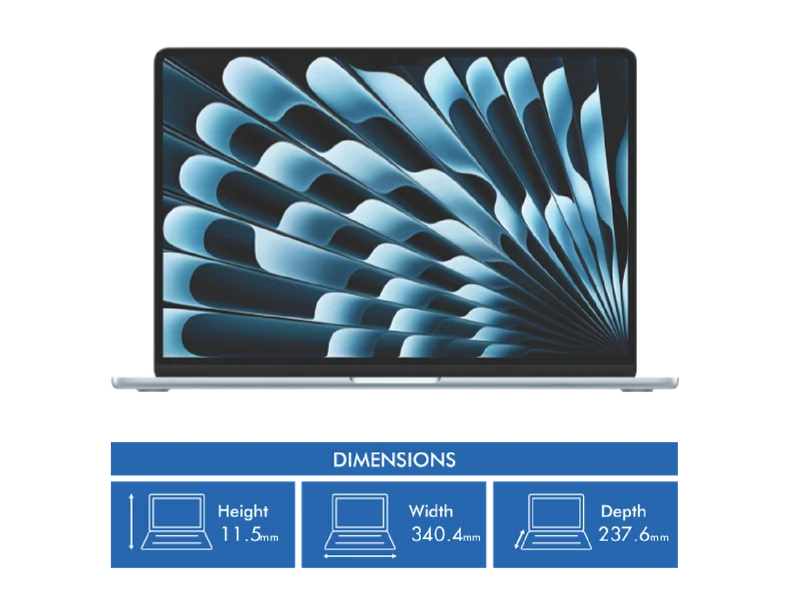 Apple MacBook Air 15" M4 chip 16GB 256GB - Sky Blue