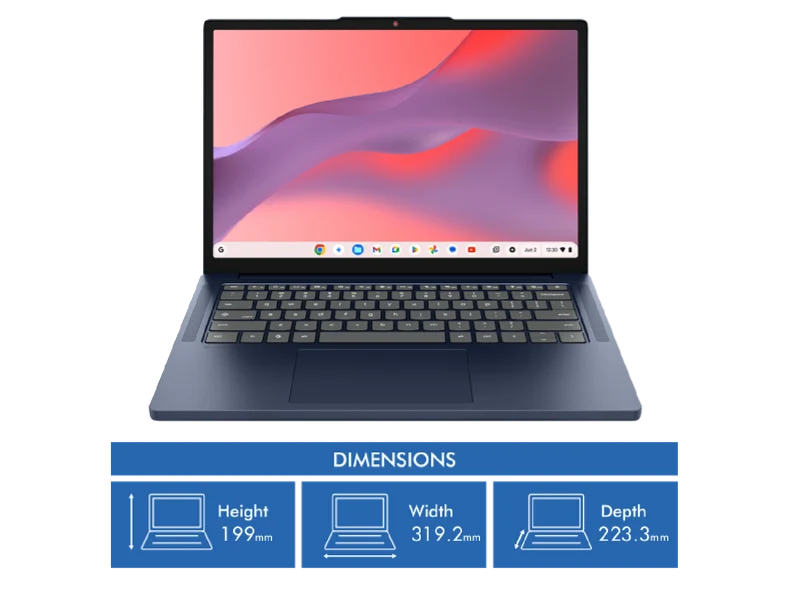 Lenovo IdeaPad Slim 3 14" MTK540 8GB 128GB Touch Chromebook