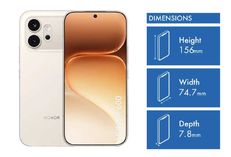 Honor 600 5G 256GB Golden White