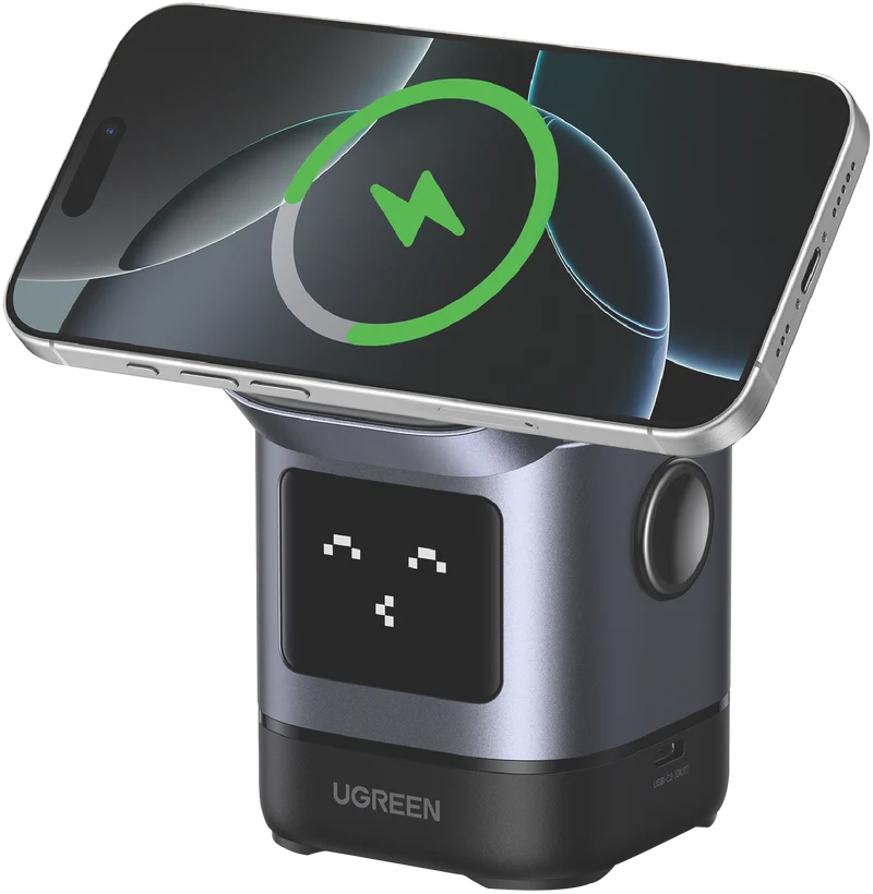 UGREEN UNO 2-in-1 Qi2 15W Wireless Charger