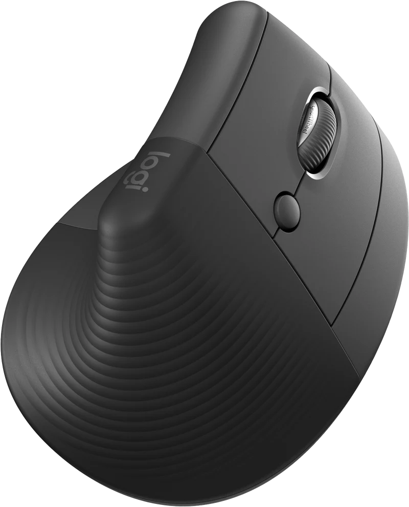 Logitech Lift Vertical Ergonomic Mouse (Graphite)