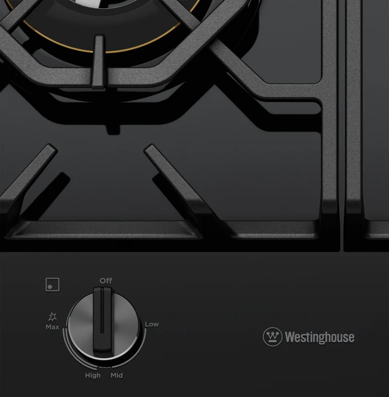Westinghouse 60cm Gas on Glass Cooktop
