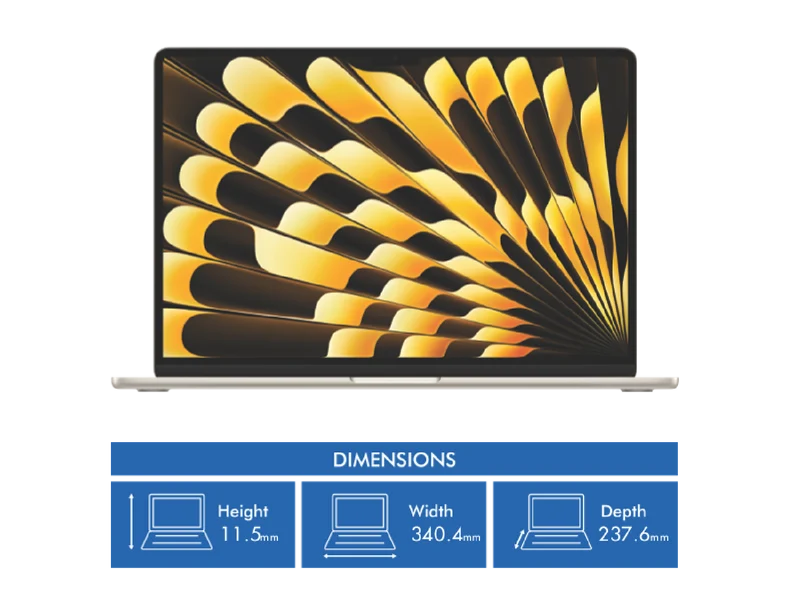 Apple MacBook Air 15" M4 chip 16GB 256GB - Starlight