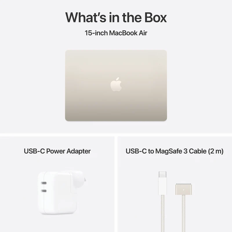 Apple MacBook Air 15" M4 chip 16GB 256GB - Starlight