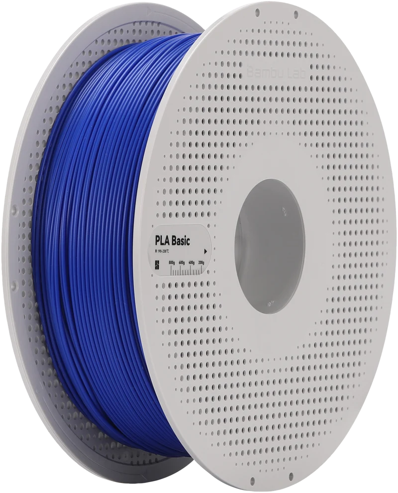 Bambu Lab Filament PLA Basic for 3D Printer with Spool - Blue 1KG